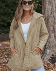 Amelia Snap Hooded Puffer Coat