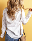 Emilia Lightweight Crinkle Pocketed Hoodie