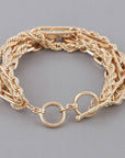 Multi Chain Toggle Bracelet