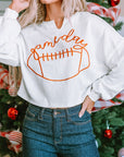 Indy Game Day Notched Neck Sweatshirt
