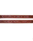 Hilason Western Leather Horse Saddle Back Billets With Floral Tooled