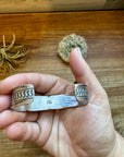 Cuff - Sterling silver Cuff Bracelet with Palomino turquoise