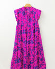 Regina Floral Tiered Frilled Trim Dress