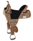 Hilason Western Horse Treeless Trail Barrel American Leather Saddle
