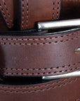 Hilason Heavy Duty Made In Usa Gun Holster Leather Work Belt Dark Brown