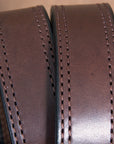 Hilason Heavy Duty Made In Usa Gun Holster Leather Work Belt Dark Brown