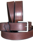 Hilason Heavy Duty Made In Usa Gun Holster Leather Work Belt Dark Brown
