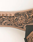 Hilason Western Double Hand Gun Holster Rig 44/45 Caliber Leather Cowboy