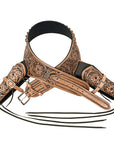 Hilason Western Double Hand Gun Holster Rig 44/45 Caliber Leather Cowboy