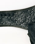 Hilason Double Caliber 44/45 Leather Western Cowboy Gun Rig Holster Black