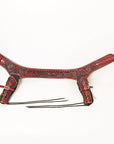 Hilason Double Caliber 44/45 Leather Cowboy Gun Rig Holster Mahogany