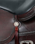 HILASON Western Horse Saddle American Leather Flex Tree Trail & Pleasure Dark Brown