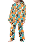 Western Patchwork Girl's Western Pajama Set