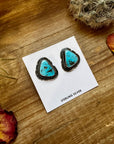 Stud Earrings Turquoise Earrings & Sterling Silver
