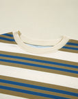 Stripe Crewneck Drop Shoulder Sweatshirt