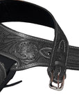 Hilason Western Right Hand Gun Holster Rig 38 Cal Leather Cowboy