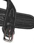 Hilason Western Right Hand Gun Holster Rig 38 Cal Leather Cowboy