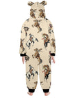 Vintage Cowgirl Big Kid Hooded Onesie Pajamas