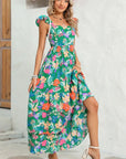 Floral Ruffle Tiered Maxi Dress