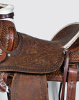 Western Horse Saddle American Leather Wade Ranch Roping Brown Hilason