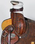 Western Horse Saddle American Leather Wade Ranch Roping Brown Hilason