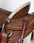 Western Horse Saddle American Leather Wade Ranch Roping Brown Hilason