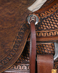 Western Horse Saddle American Leather Wade Ranch Roping Brown Hilason