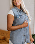 Miller Denim Flap Pocke Vest
