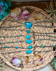 Sterling Silver & Turquoise Choker – 13” + Extender – Handmade In-House by The Bijoux FAB