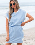 Scout Textured Crewneck Tee and Pocketed Skirt Set
