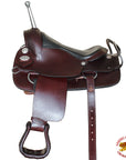 Hilason Custom Designed Rare Western Trick Riding Saddle Mahogany