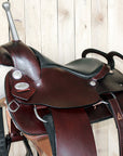 Hilason Custom Designed Rare Western Trick Riding Saddle Mahogany