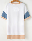 Kensley Patchwork Side Split Tunic Top