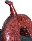 HILASON Western Horse Treeless Trail Barrel Saddle American Leather | Horse Saddle | Western Saddle | Treeless Saddle | Saddle for Horses | Horse Leather Saddle