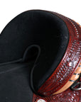 HILASON Western Horse Treeless Trail Barrel Saddle American Leather | Horse Saddle | Western Saddle | Treeless Saddle | Saddle for Horses | Horse Leather Saddle