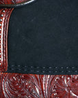 HILASON Western Horse Treeless Trail Barrel Saddle American Leather | Horse Saddle | Western Saddle | Treeless Saddle | Saddle for Horses | Horse Leather Saddle