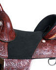 HILASON Western Horse Treeless Trail Barrel Saddle American Leather | Horse Saddle | Western Saddle | Treeless Saddle | Saddle for Horses | Horse Leather Saddle