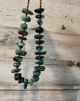 Turquoise Nugget & Shell Necklace – 18.5"