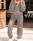 Checker Top and Pants Set