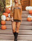 Sequin Happy Halloween Long Sleeve Top