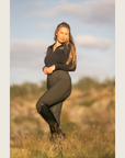 Sage Green Silicone Grip Breeches with Belt Loops