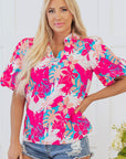 Karsyn V Neck Puff Sleeve Blouse