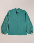 June Swiss Dot Balloon Sleeve Loose Blouse
