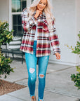 Keily Plaid Pocketed Shacket