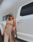The Horsebit Tank in Taupe
