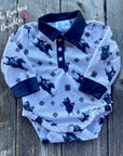 Shea Baby Roughstock Longsleeve Polo Onesie