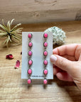 Pink Opal Dangle Earrings