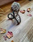 Smaller Pearls hair clips - turquoise and faux pearls