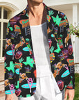 Vegas Neon Men's Western Blazer