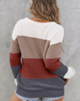 Lainey Knitted O-neck Pullover Sweater